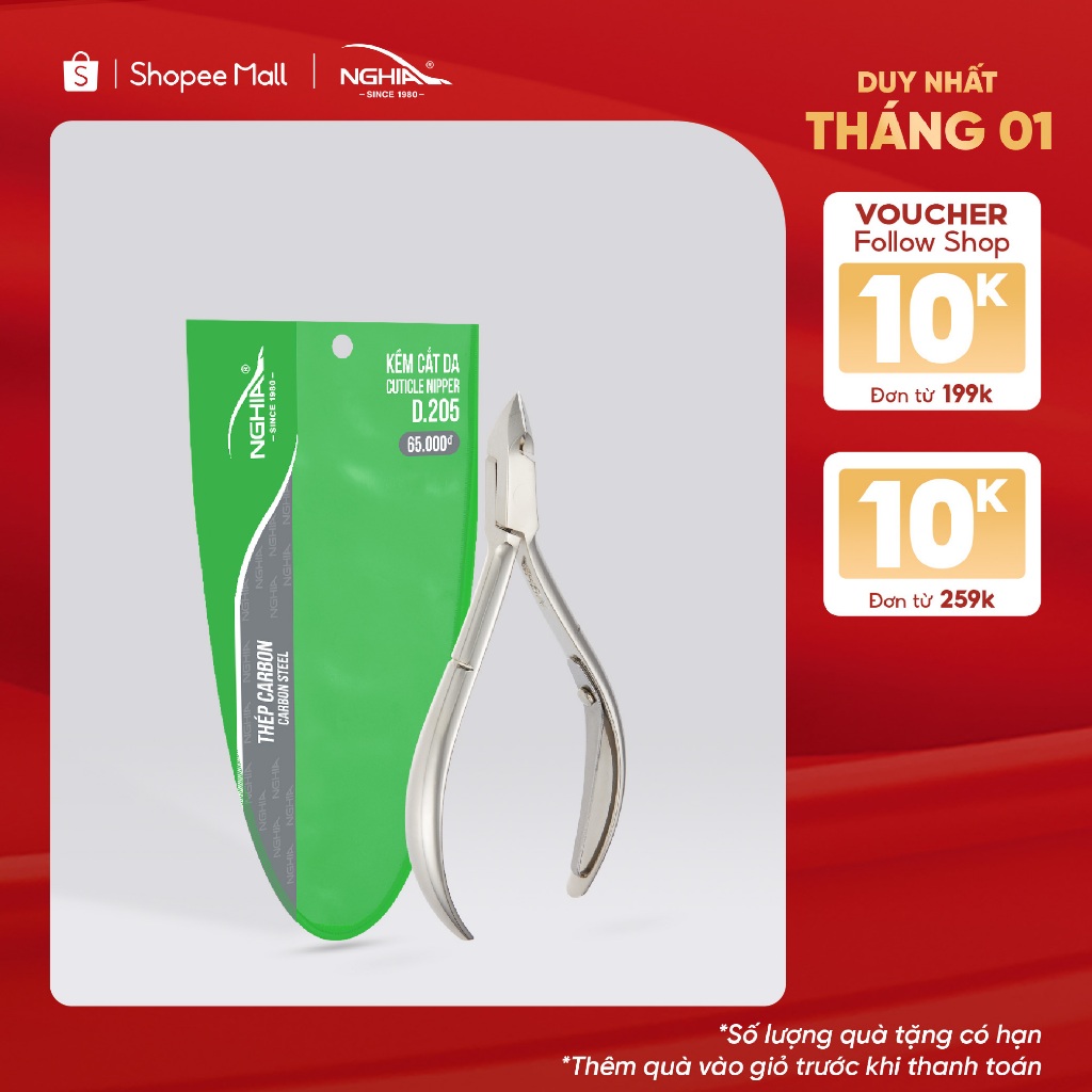Kềm Cắt Da Thép Chuyên Dụng Mạ Niken Rung Bóng KỀM NGHĨA D.205