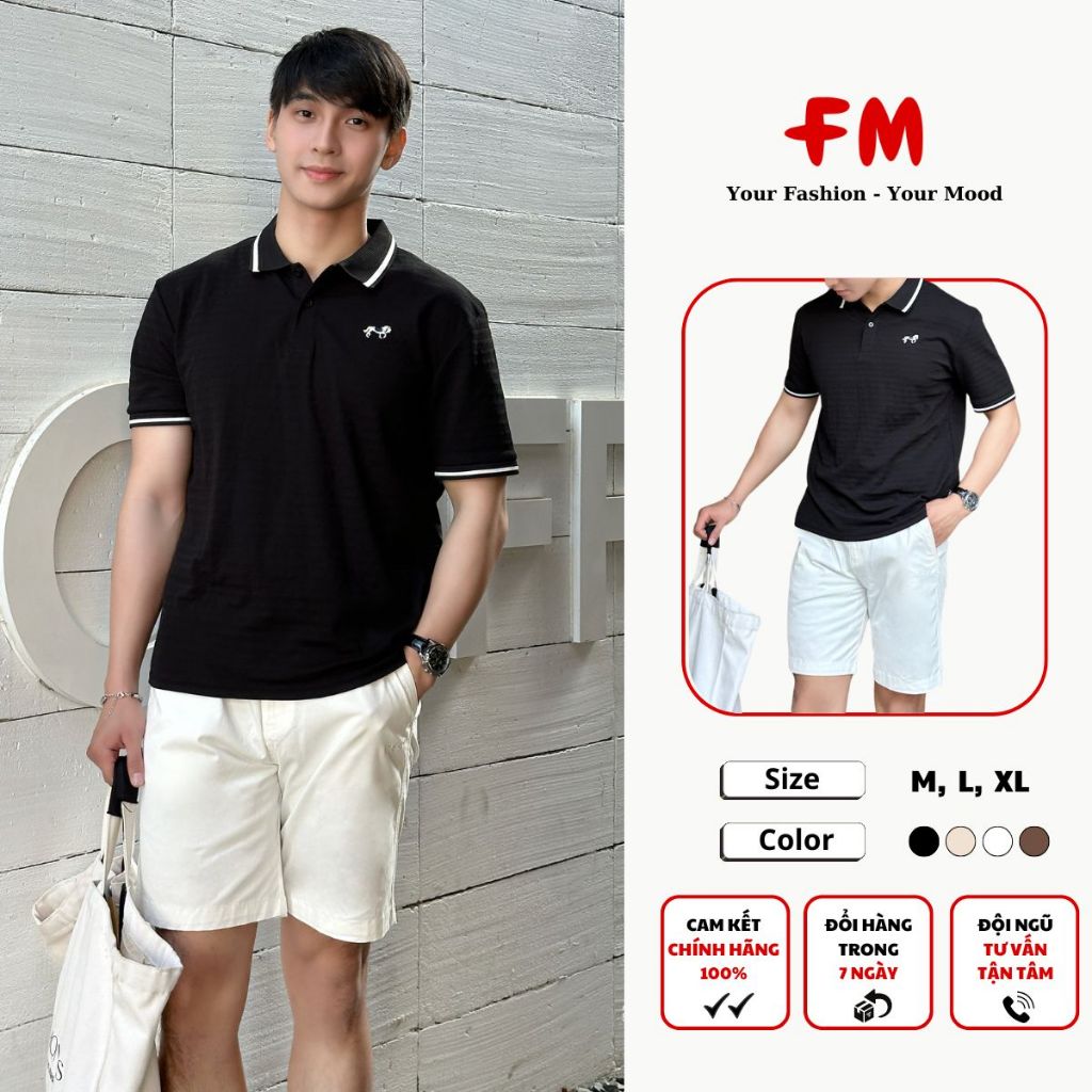 Áo Polo Nam Regular Thêu Ngựa FMSTYLE Form Basic Lịch Lãm Dễ Phối Đồ 25110734