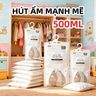 Túi hút ẩm 2 ngăn 500ml siêu thấm—Chống mốc,chống nồm+Khử mùi vượt trội