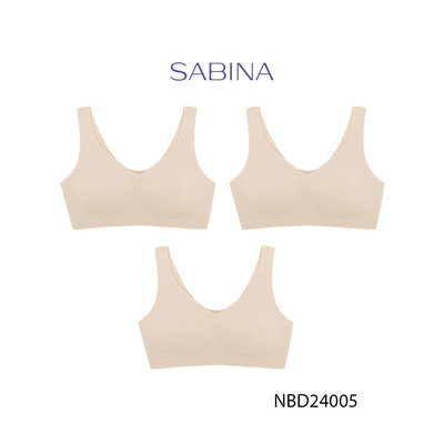 Combo 3 Áo Lót Không Viền May Kèm Mút Rời Mỏng Màu Trơn Perfect Bra By Sabina NBD24005 (Tương tự SBXK108)