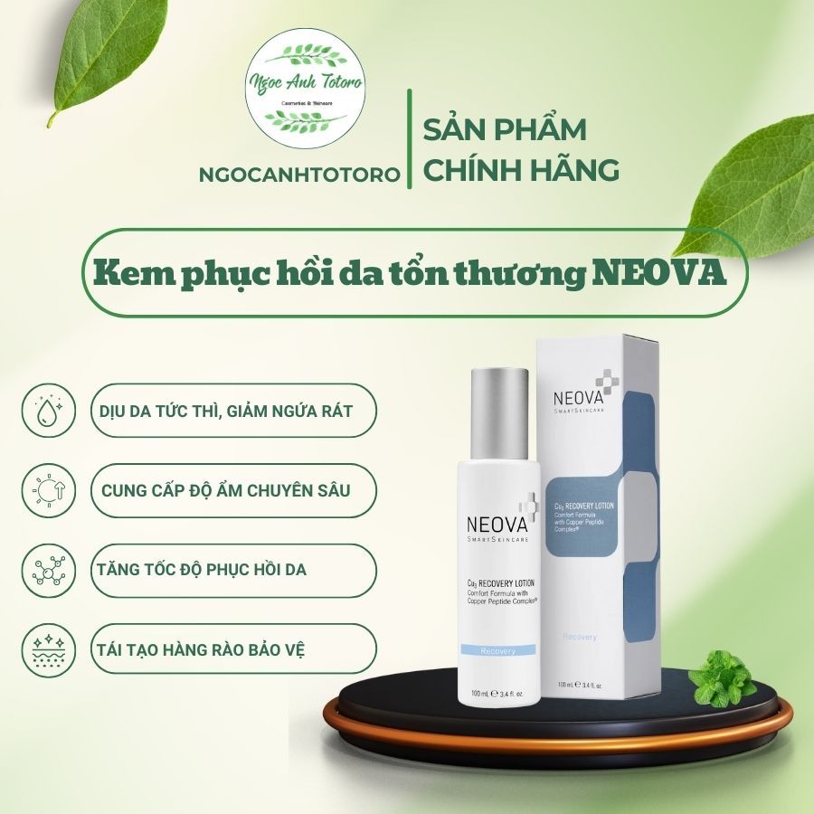 Hàng Kem phục hồi da tổn thương NEOVA CU3 RECOVERY LOTION 100ml