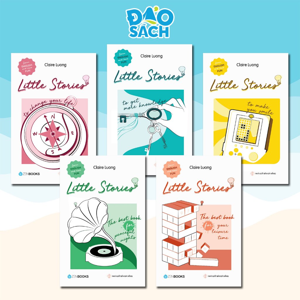 Sách - Bộ Little Stories 5 Cuốn (Your Life, More Knowledge, Smile, Peaceful Nights, Leisure Time) (C