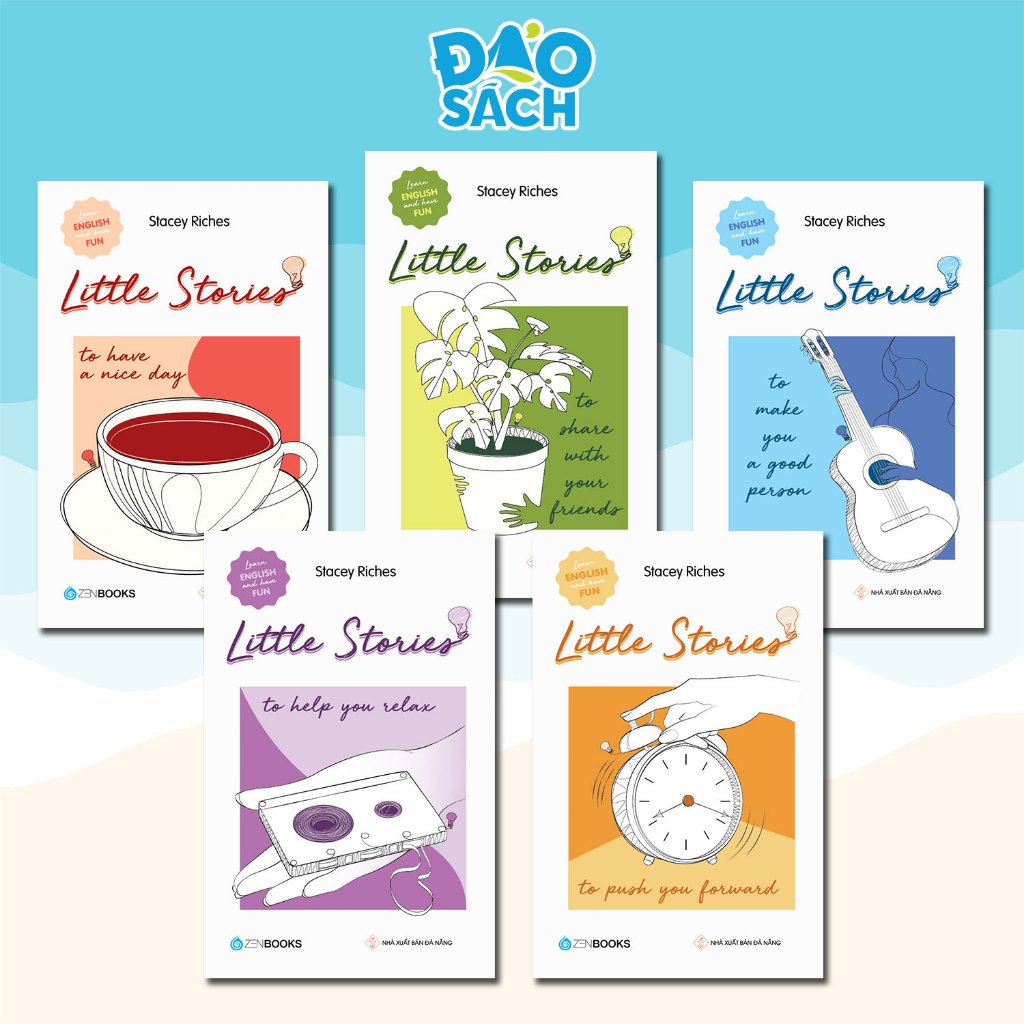 Sách - Bộ 5 Cuốn Little Stories (Nice Day, Good Person, Relax, Forward, Friends) (Combo 1)