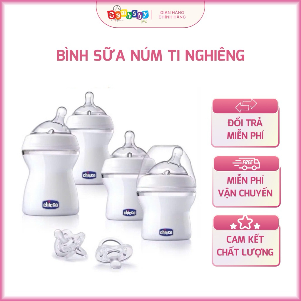 Bình sữa núm nghiêng Pisa Natural Feeling Chicco