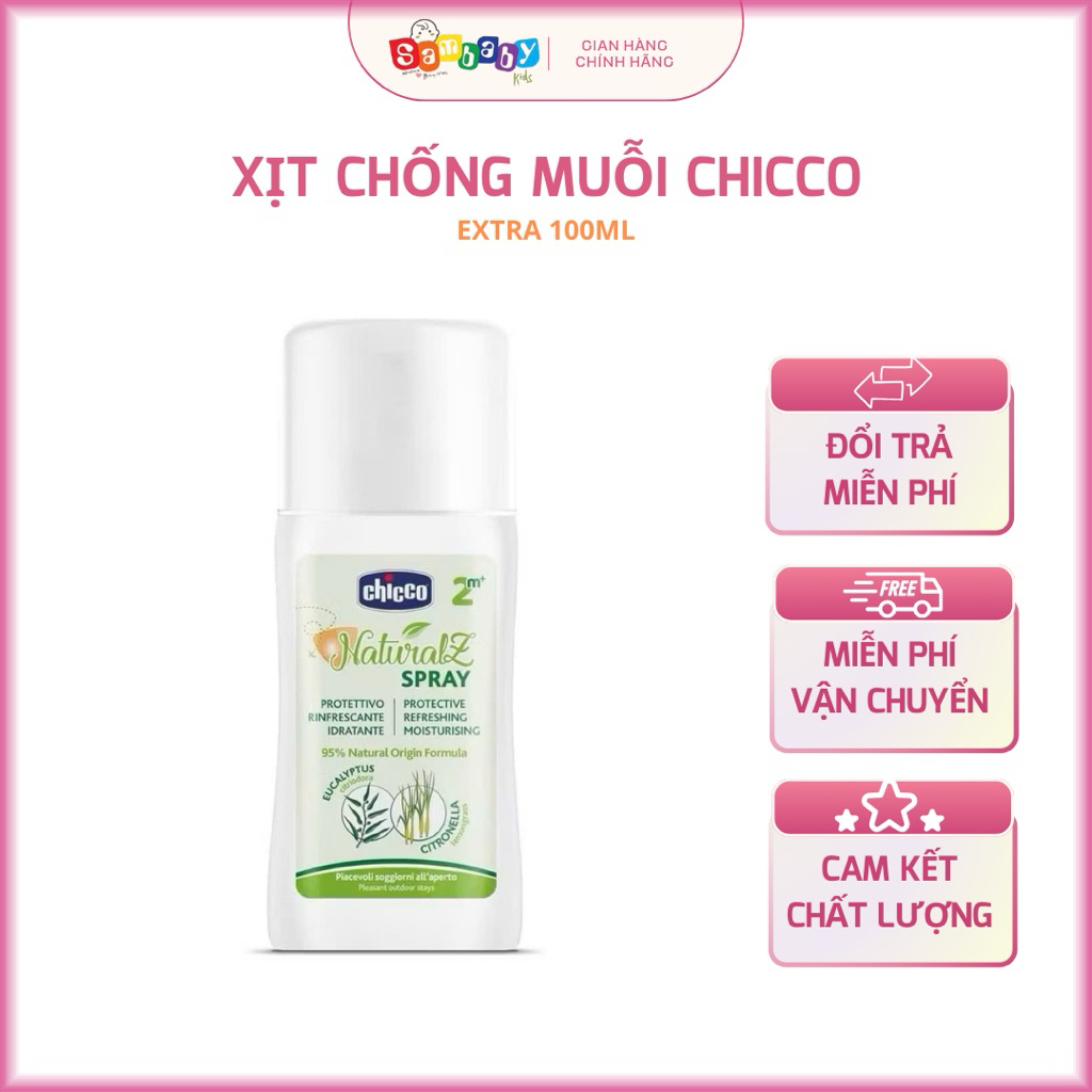 XỊT CHỐNG MUỖI CHICCO EXTRA 100ML