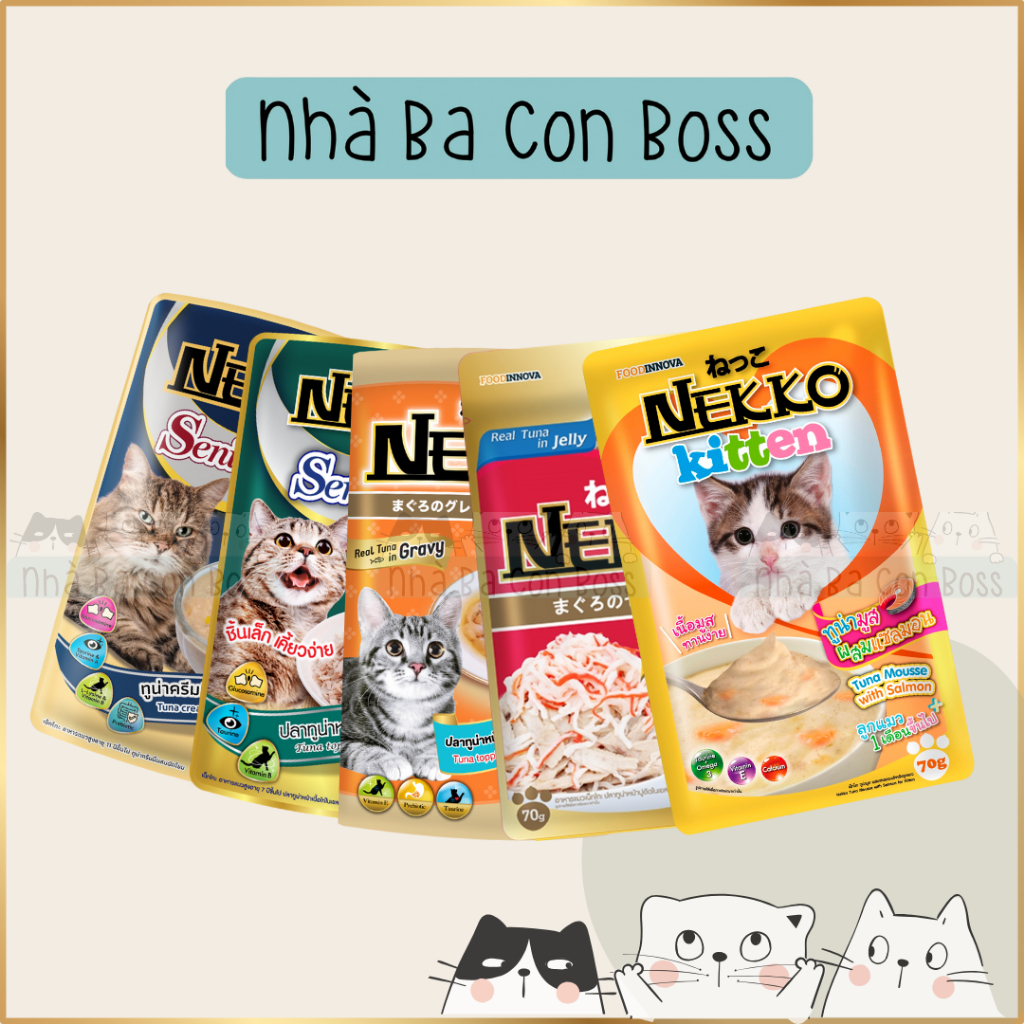 [Combo 6 Gói] Pate Cho Mèo Nekko 70g