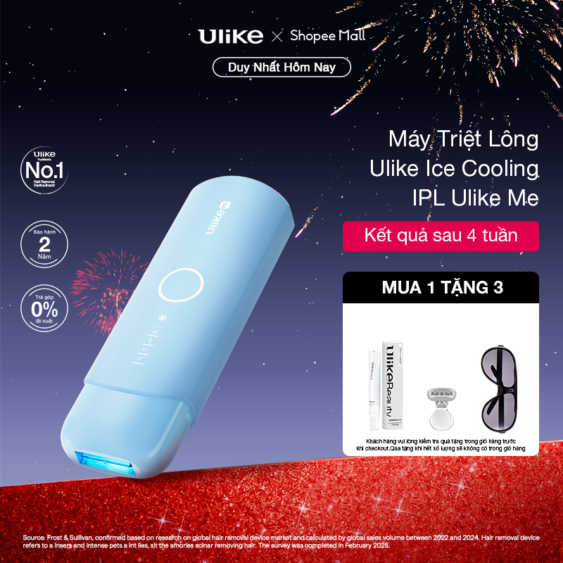 (MAIN)Máy triệt lông Ulike ME công nghệ làm mát Ice Cooling IPL Sapphire Xanh thiên thanh