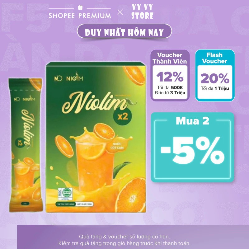 Thực phẩm bảo vệ sức khoẻ Nio Slim x2 giúp Giảm Cân, giảm 3-5Kg Sau 1 Liệu Trình Hiệu Quả Chính Hãng