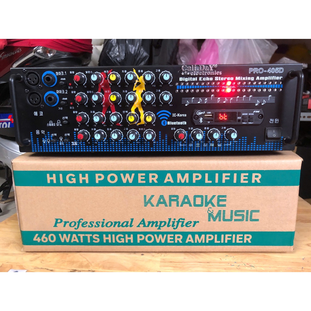 Amply Cali.D&Y chạy 8 sò có Bluetooth cs 600W