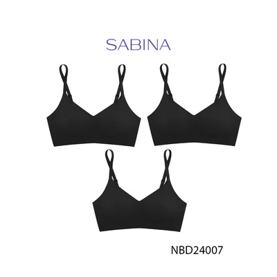 [Độc quyền chỉ có trên Online] Combo 3 Áo Lót Không Viền May Kèm Mút Rời Mỏng Màu Trơn Perfect Bra By Sabina NBD24007