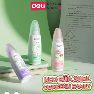 Keo Sữa Deli 30ml Đa Năng Keo Dán Giấy Cho Bé Keo Sữa Học Sinh An Toàn Không Độc Hại Có Thể Rửa Dính Mạnh Nhanh Khô