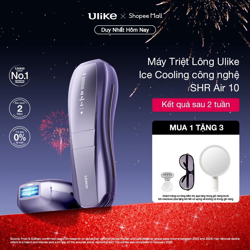 [KOL] Máy triệt lông Ulike Air 10 công nghệ làm mát Ice Cooling IPL Sapphire Tím