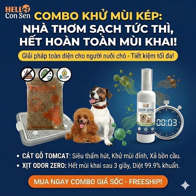 Cát vệ sinh cho chó cát gỗ TOMCAT dùng Khay vệ sinh cho chó khử mùi tốt tiết kiệm an toàn