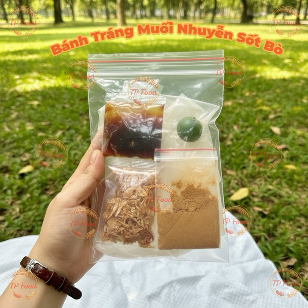 Bánh Tráng Muối Nhuyễn Sốt Bò - TP Food Bánh Tráng & Ăn Vặt
