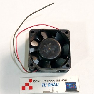 Quạt 6Cm, Dày 2.5Cm / Điện áp DC 12V, Loại 2 dây nối nguồn (Quạt tháo máy LK)