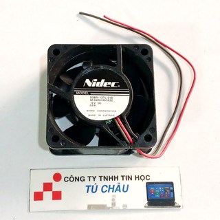 Quạt 6Cm, Dày 2.5Cm / Điện áp DC 12V, Loại 2 dây nối nguồn (Quạt tháo máy LK)
