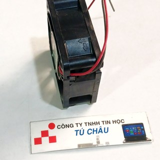 Quạt 6Cm, Dày 2.5Cm / Điện áp DC 12V, Loại 2 dây nối nguồn (Quạt tháo máy LK)