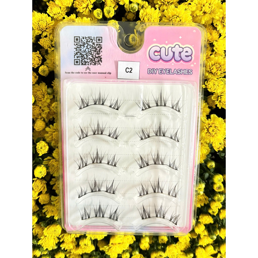 Lông Mi Cặp - Mi Gân Tự Nhiên, Mềm nhẹ - Hàng thiết kế (Hộp 5 Cặp)