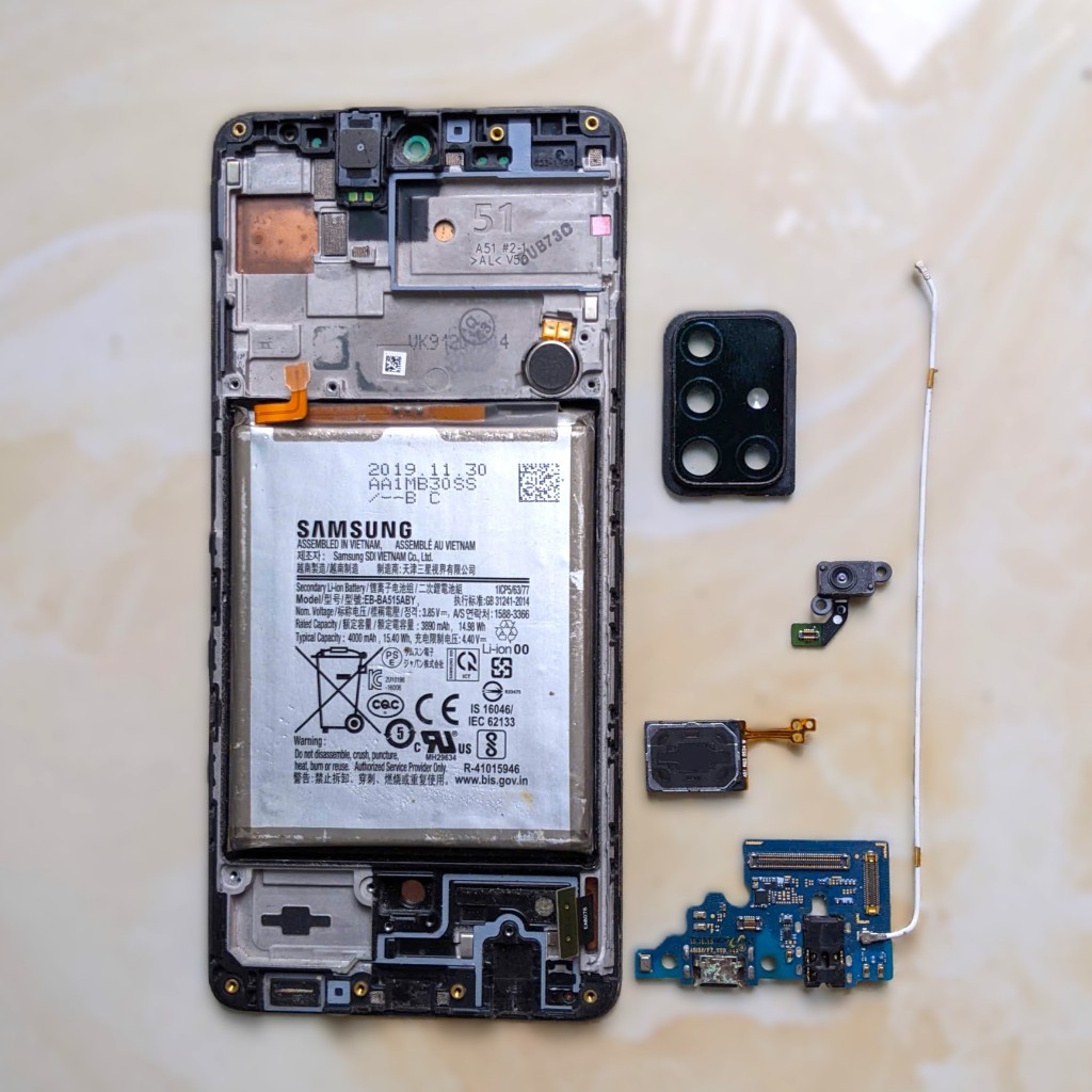 Linh kiện thay thế cho Samsung A51 (A515F) cũ tháo máy - Cụm sạc / Cáp nối / Loa ngoài Samsung A51 z