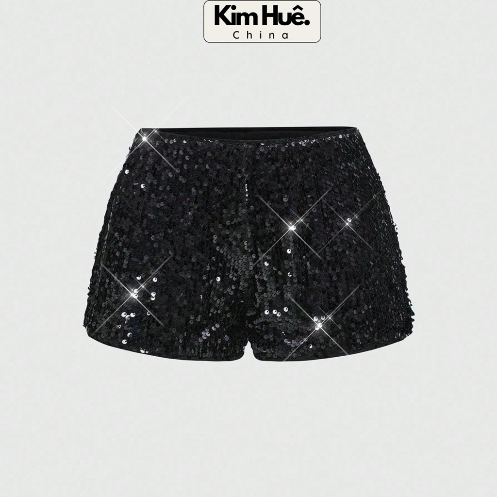 (Oder China) Quần đùi đính kim sa