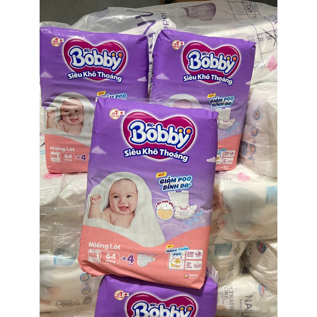 [SIÊU TIẾT KIỆM] Tã Dán BOBBY ULTRA đủ size XS<5kg(70 miếng) và size S 4-8kg(54 miếng)