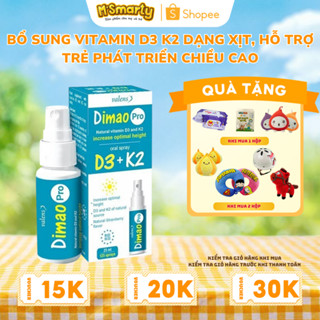 [Date 5.2027] Dimao Pro Oral Spray D3 K2 - Bổ Sung Vitamin D3 K2 Dạng Xịt, Hỗ Trợ Trẻ Phát Triển Chiều Cao (Hộp 25ml)