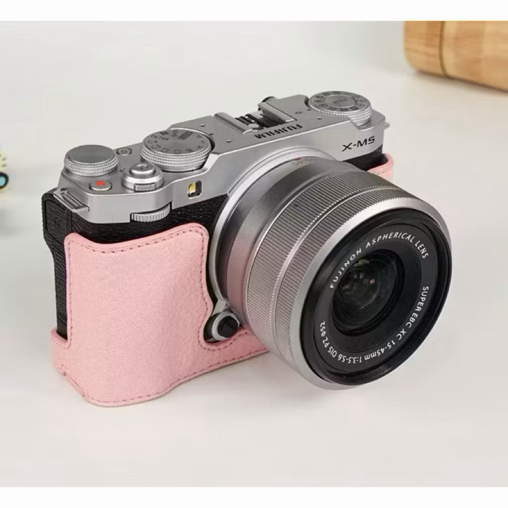 [ SẴN HCM ] BAO DA HALF CASE da PU Fujifilm XM5 - Vỏ ốp Máy Ảnh