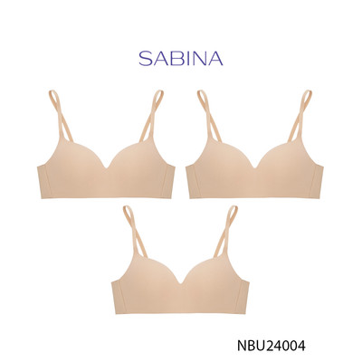 [Độc quyền Online] Combo 3 Áo Lót Mút Mỏng Không Gọng Không Viền May Màu Trơn Braless Pretty Perfect By Sabina NBU24004