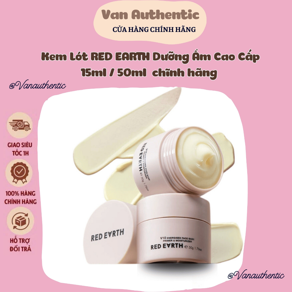 Kem Lót RED EARTH Dưỡng Ẩm Cao Cấp RED EARTH V10 Red Earth Chính Hãng Che Lỗ Chân Lông Và Dưỡng Ẩm