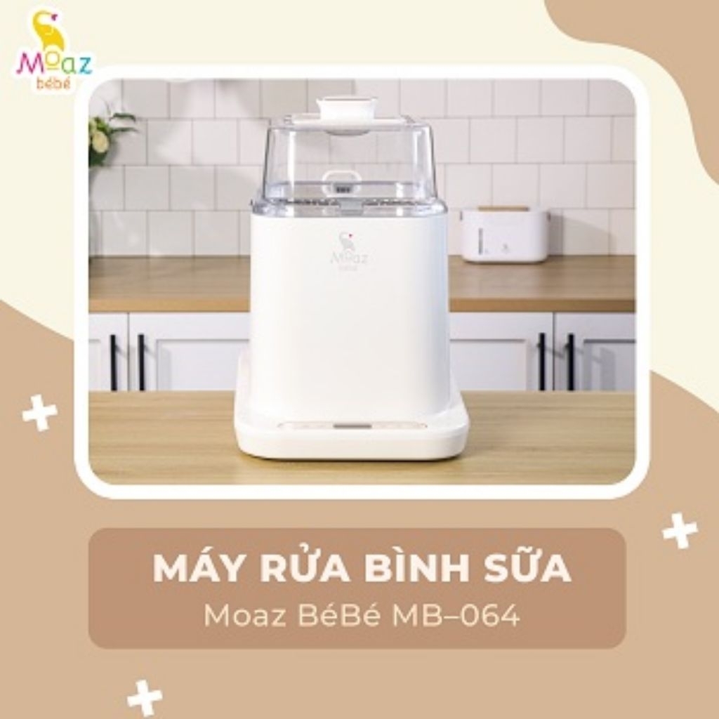 Máy rửa bình sữa Moaz BéBé MB064 (Mẫu mới vòi phun 4 cánh)
