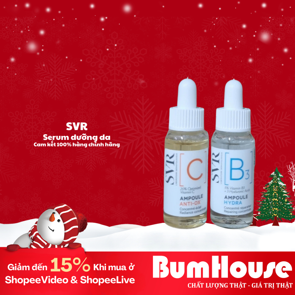 [HÀNG CTY] Serum Dưỡng Da SVR Ampoule Hydra B3/ C Ampoule Anti-Ox 10ml