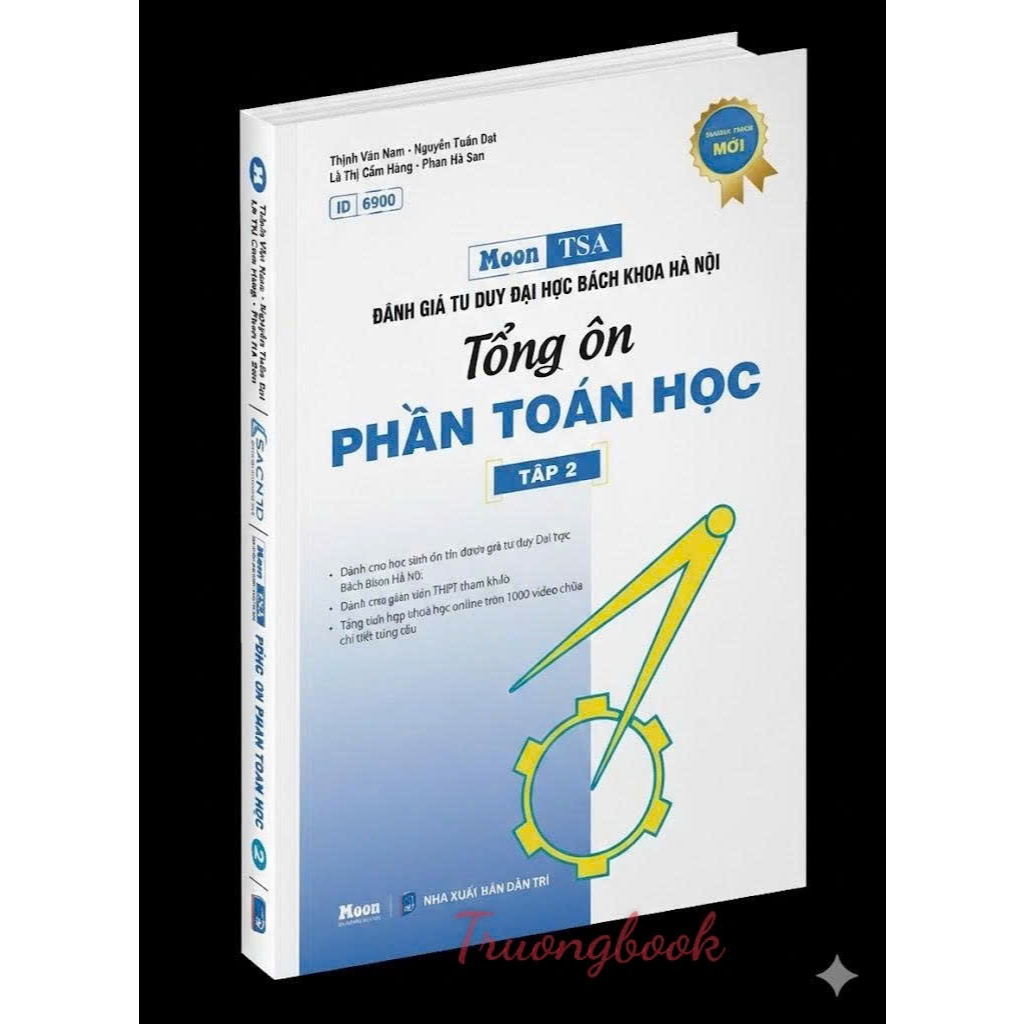 Sách - [TSA 2025] - Tổng ôn phần toán học - Tập 2 - Đánh giá tư duy Bách Khoa Hà Nội TSA 2025 - Sach