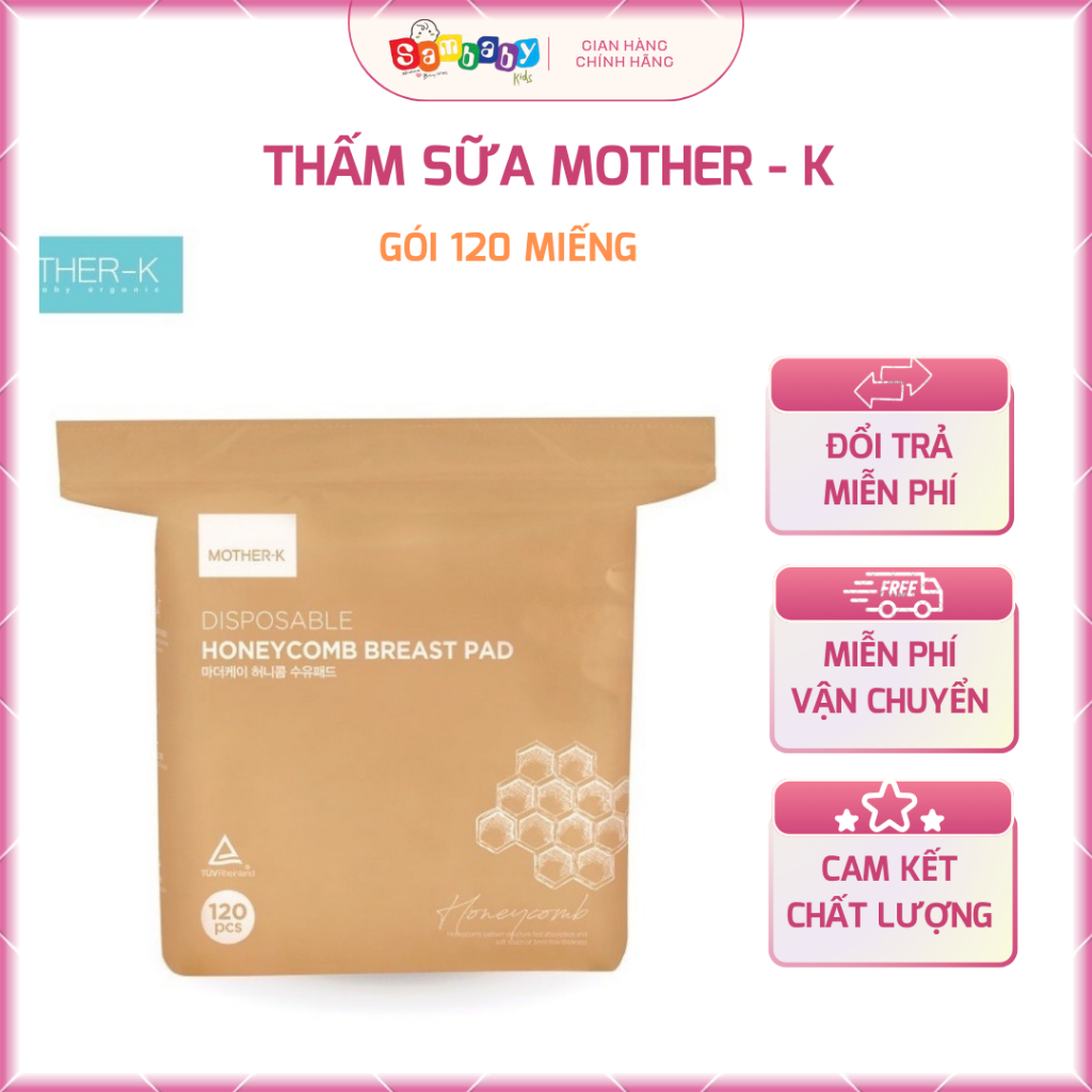 Thấm sữa Hàn Quốc Mother - K 120 Miếng