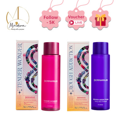 Toner AHA Dermarium Tender Wonder, Rough Addiction tẩy tế bào chết, giảm thâm, làm sáng da 150ml