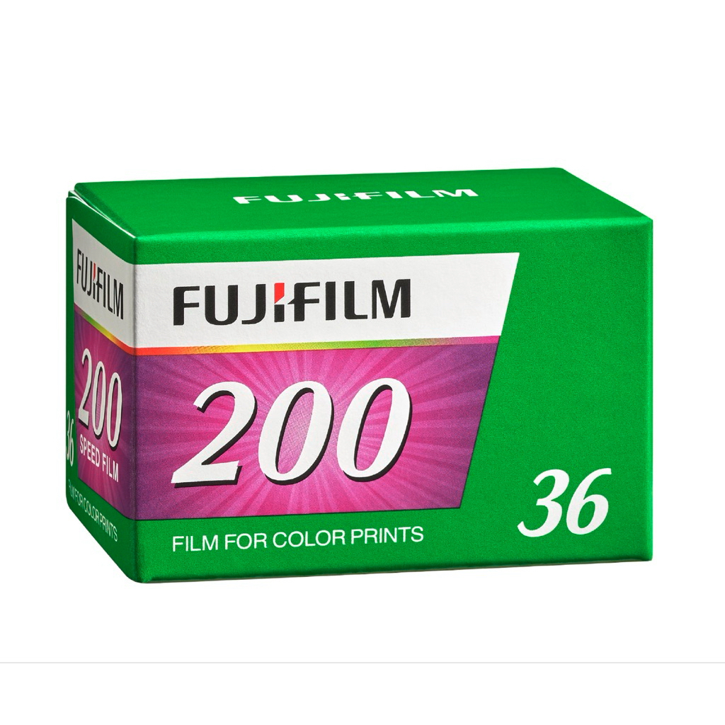 Fuji C200 36exp In Date 10/2026 bản mới film 35mm Fujicolor 200 loại hộp lẻ 1 hộp có 1 cuộn film và hủ nhựa bảo quản