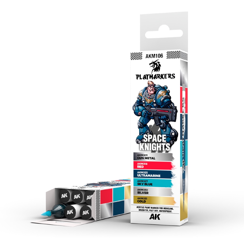 Bút lông màu SPACE KNIGHTS – PLAYMARKER SET 6