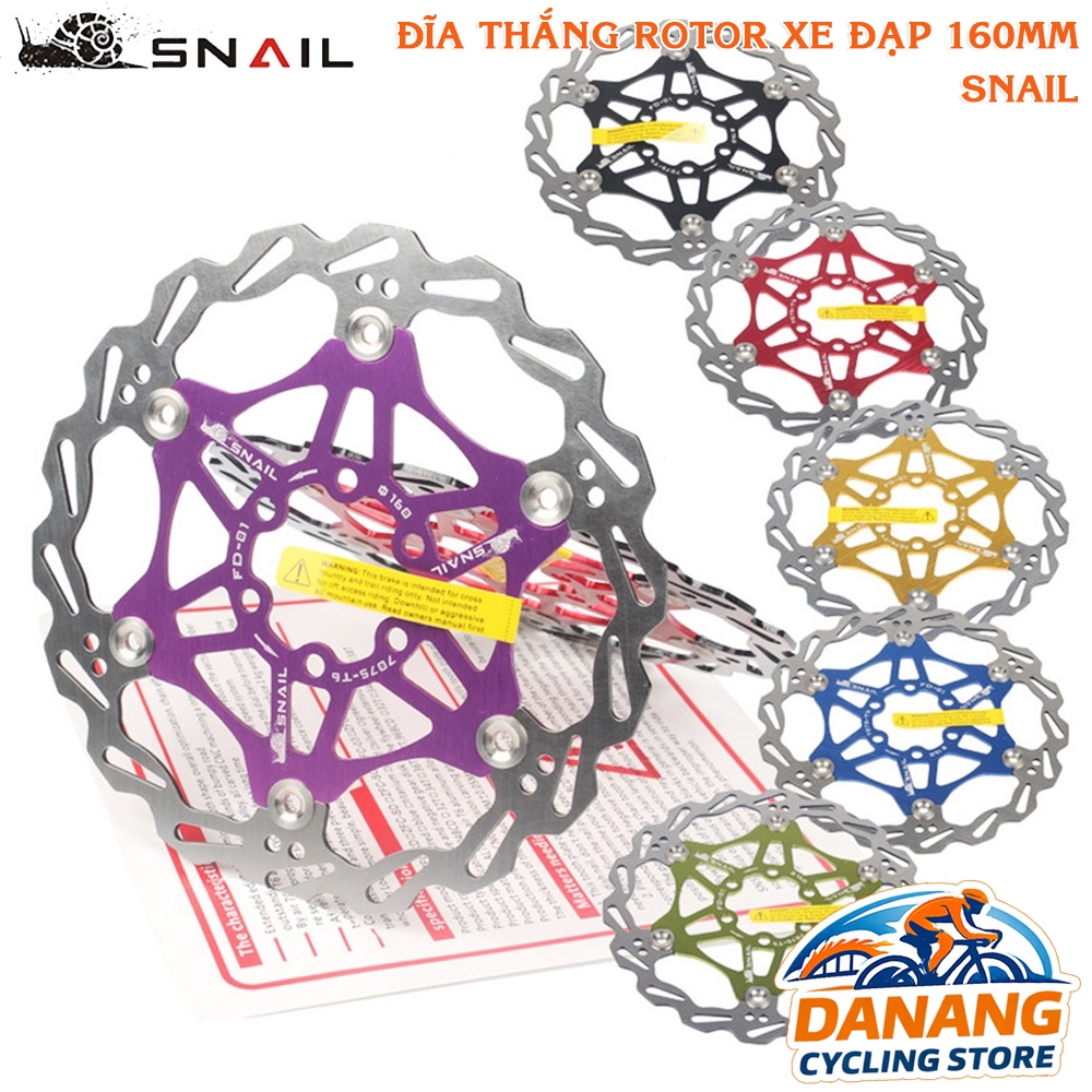 Đĩa Phanh Thắng Xe Đạp Rotor SNAIL 160mm - 1 Cái