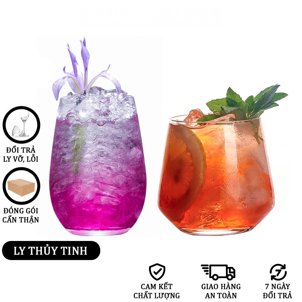 Ly Cocktail Apple Rock (Các Mẫu)- Apple Rock Cocktail - Ocean Rock Gourd - Rock Lục Giác - Ly Thủy T