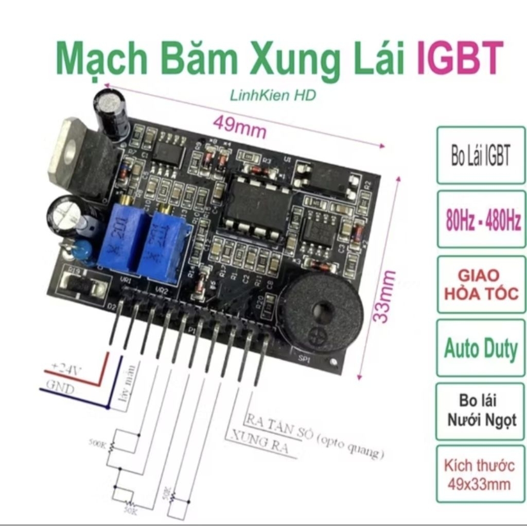 bo mạch băm xung lái igbt