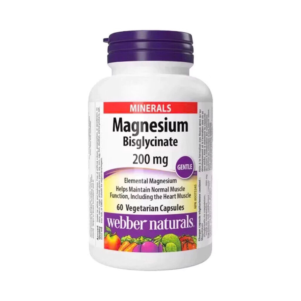 Magie Magnesium Bisglycinate 200mg 60/120 viên Webber Naturals