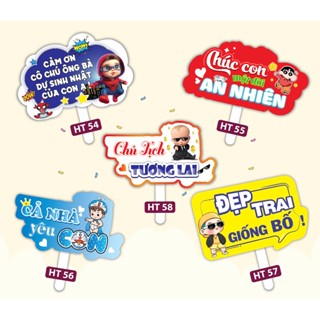 BẢNG HASHTAG sinh nhật cầm tay cho bé, bảng cầm tay chụp ảnh sinh nhật, thôi nôi, đầy tháng cho bé