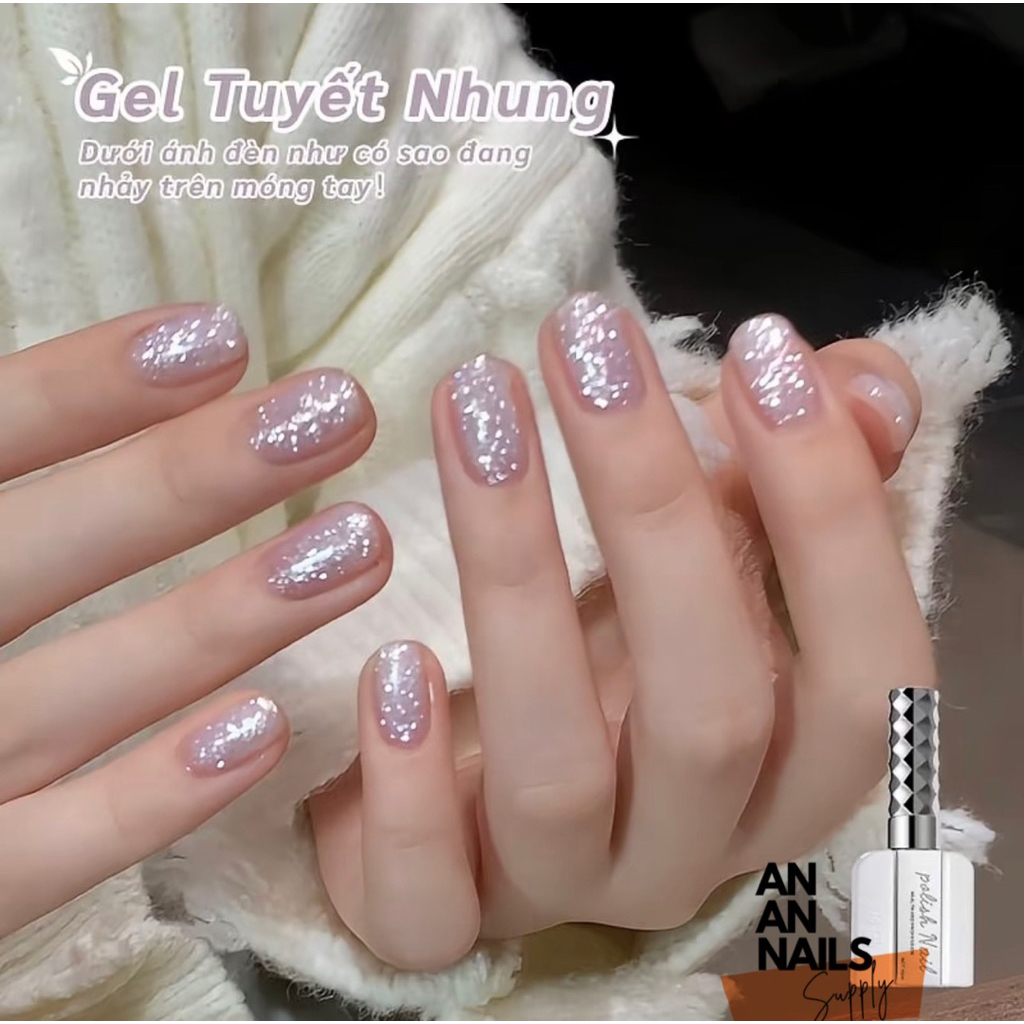 Sơn gel nhũ tuyết nhung Annies mẫu mới 16ml - an an nails