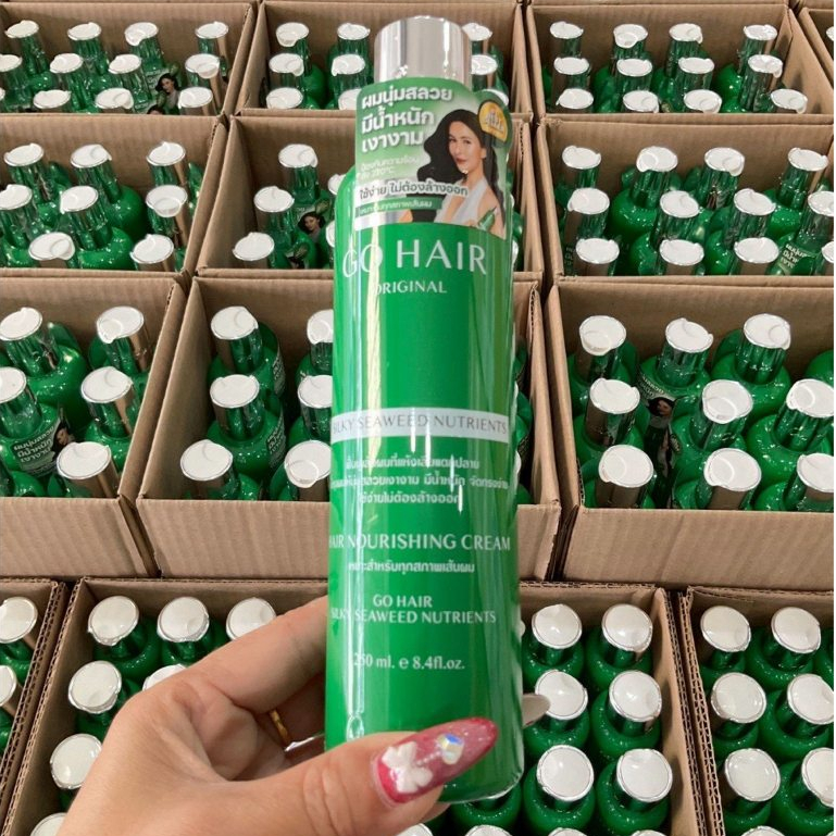 Kem Dưỡng Phục Hồi Mượt Tóc Go Hair Silky Seaweed Green 250ml Thái Lan