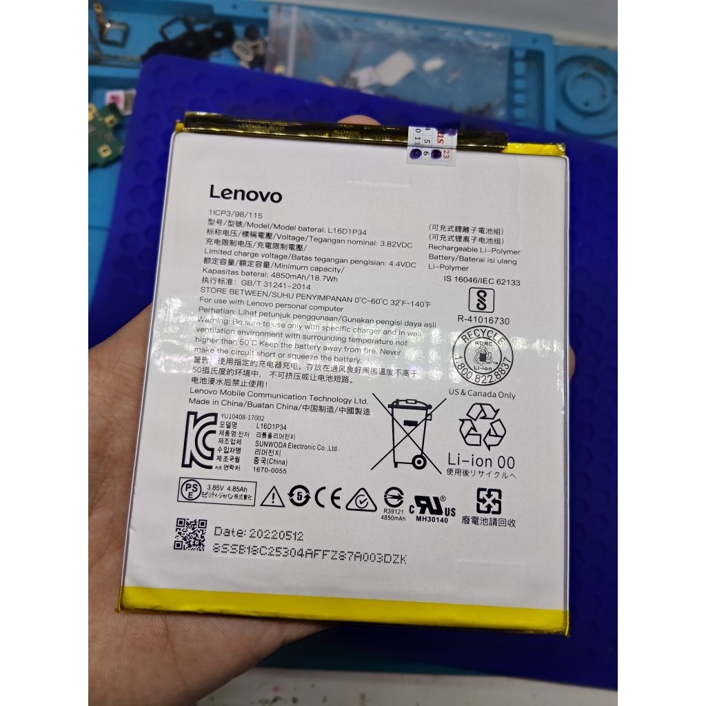 Pin Zin Lenovo Tab E10 - Mã Pin L16D1P34 (model TB-X104L/X104F) Chính Hãng mới 100%