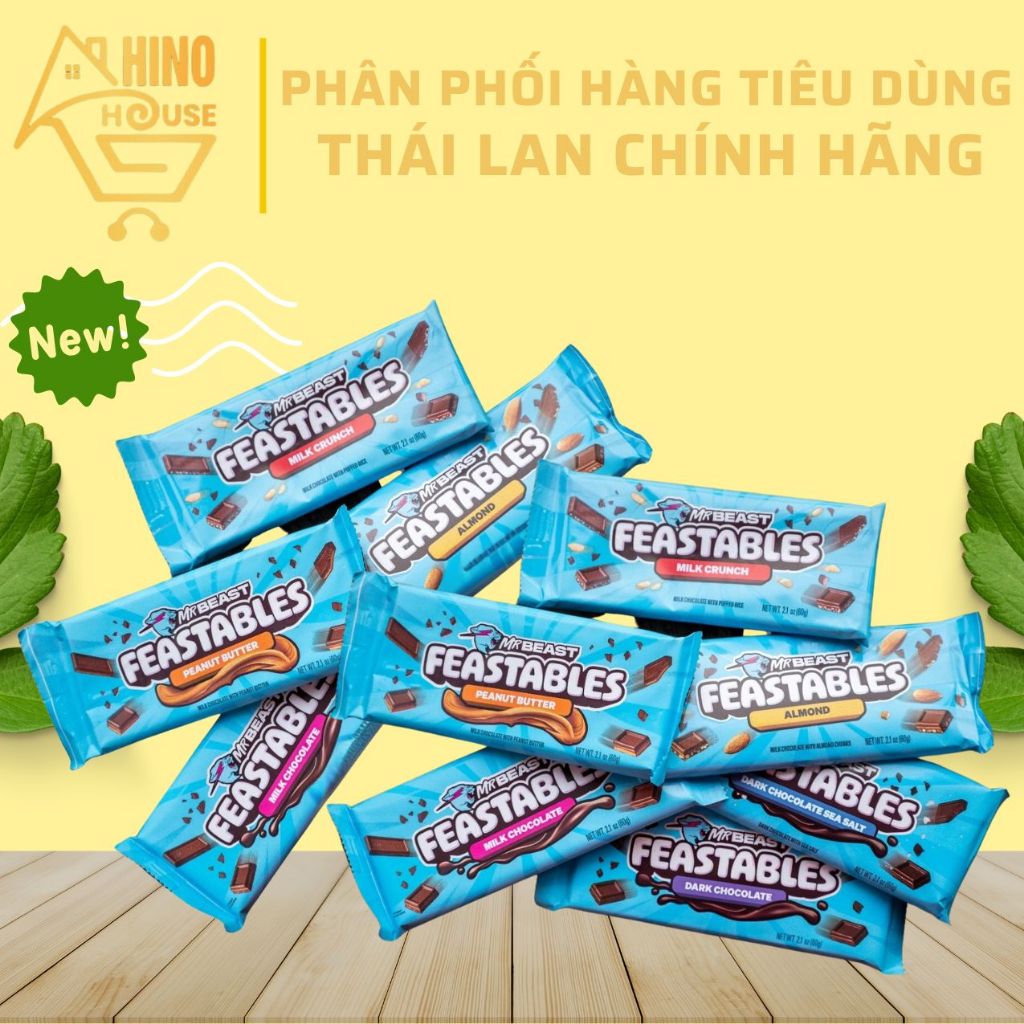 [Tách Lẻ] Kẹo Socola Mrbeast Frestables Mix Pack USA, Chocolate Hảo Hạng, Thơm Ngon - Hinohouse