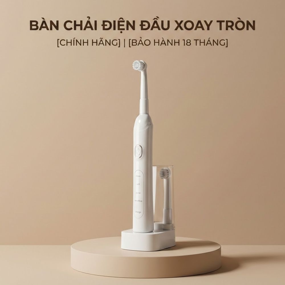 Bàn Chải Điện Đầu Xoay Tròn Kachi MK361 - Sản Phẩm Nha Khoa Cao Cấp Made in Việt Nam