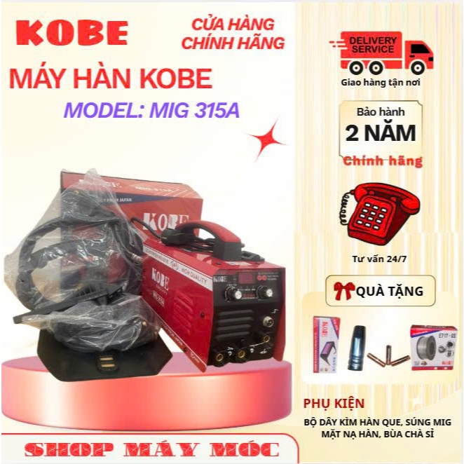 Máy Hàn Kobe Mig 315A Mẫu Mới Chuyên Sử Dụng Gia Đình Chiến Công Trình Khỏe