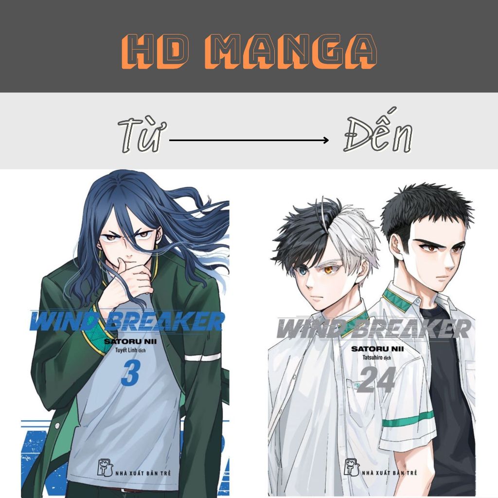 Truyện tranh - Wind Breaker - Tập 1 2 3 4 5 6 7 8 9 10 12 13 17 18 19 20 21 22 23 24 - NXB Trẻ