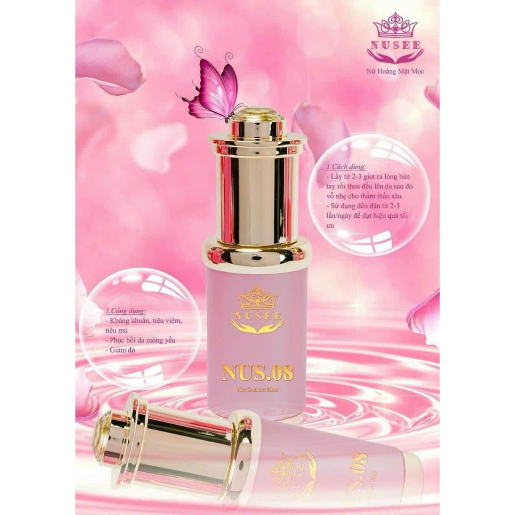 Mẫu Mới Nus 08 Serum Tinh chất hướng dương mộc mỹ nhân 30ml.