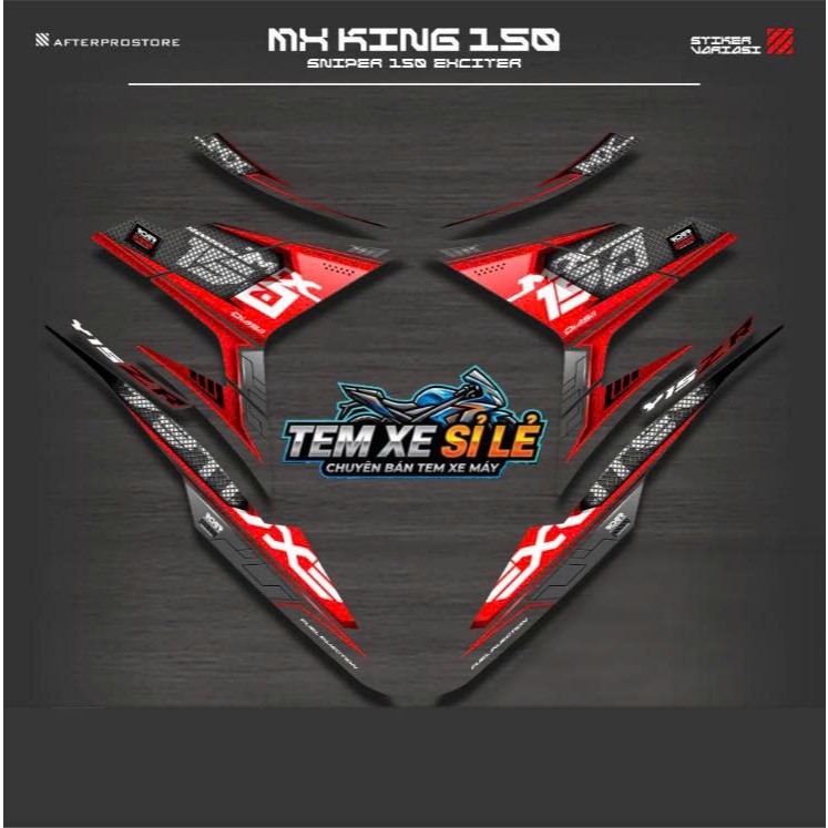 TEM EXCITER MẪU MX150 INDO PHỐI NHIỀU MÀU LỰA CHỌN